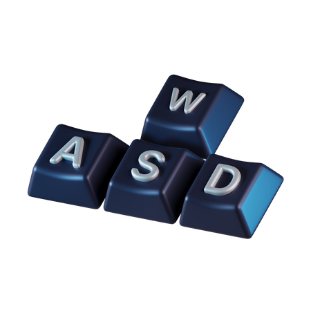 Wasd Button  3D Icon