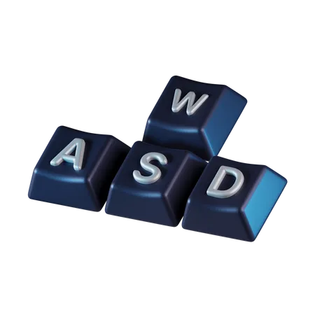 Wasd Button  3D Icon