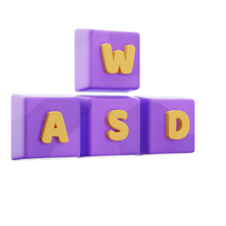 Wasd Keyboard  3D Icon