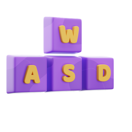 Wasd Keyboard  3D Icon