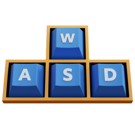 Wasd Keys  3D Icon