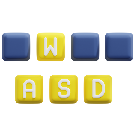 Wasd Keys 3D Icon