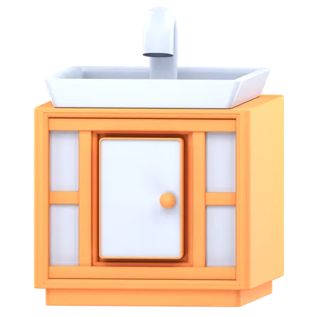 洗面台  3D Icon