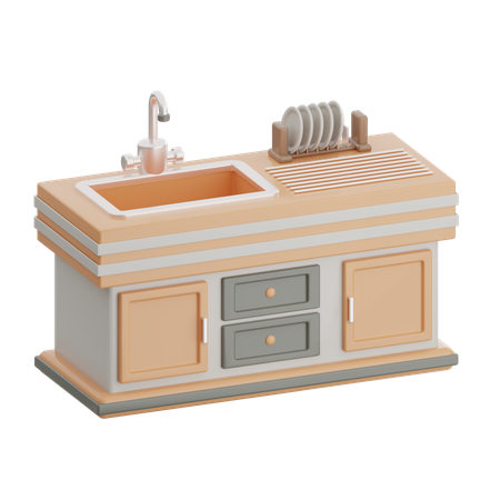 洗面台  3D Icon