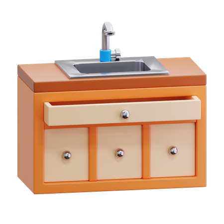 洗面台  3D Icon