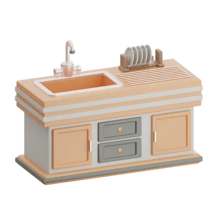 Wash Basin  3D Icon