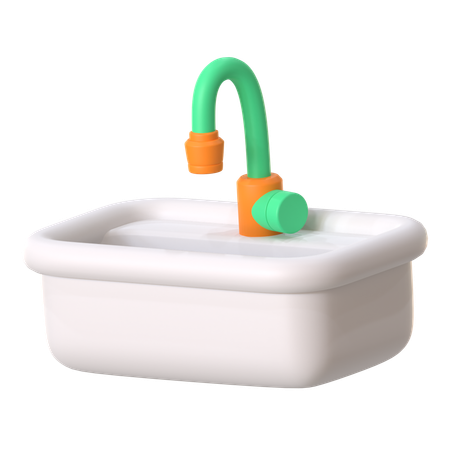 Wash Basin  3D Icon