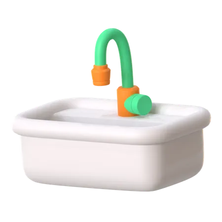 Wash Basin  3D Icon