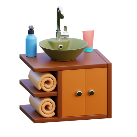 Wash Basin  3D Icon