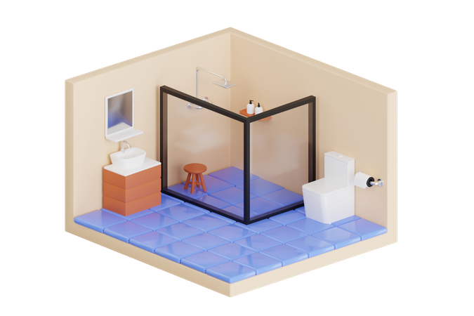 Wash Basin  3D Illustration