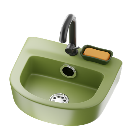 Wash Basin  3D Icon