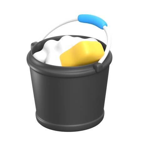 Wash Bucket  3D Icon