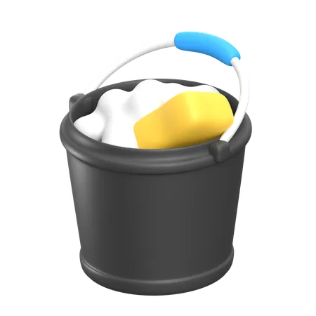 Wash Bucket  3D Icon