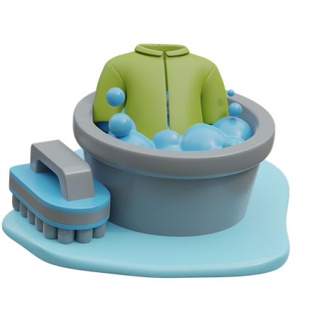 Wash Clothes  3D Icon