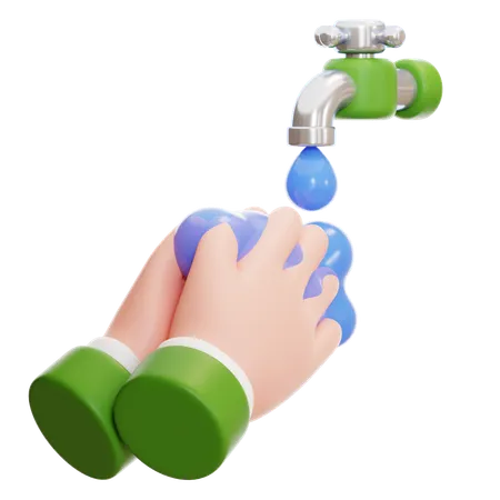 Wash Hand  3D Icon