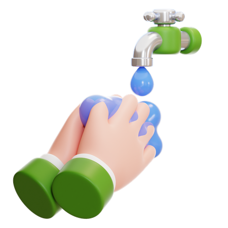 Wash Hand  3D Icon