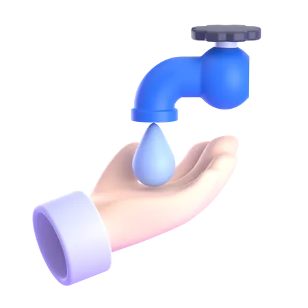Wash Hand  3D Illustration