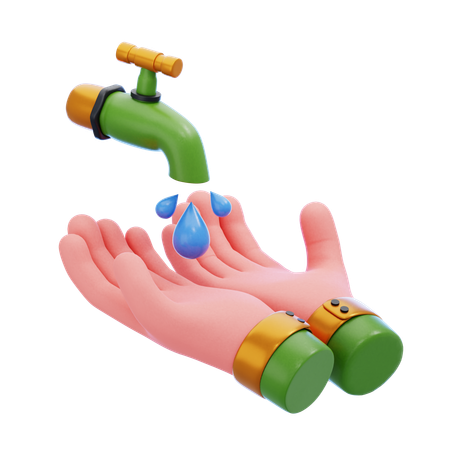 Wash Hands  3D Icon