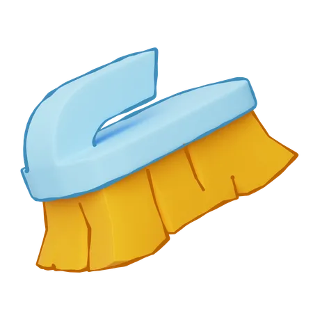 Washing brush  3D Icon