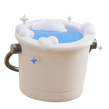 Washing Bucket  3D Icon