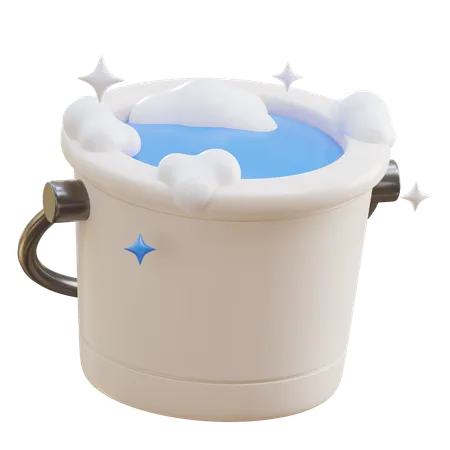 Washing Bucket  3D Icon