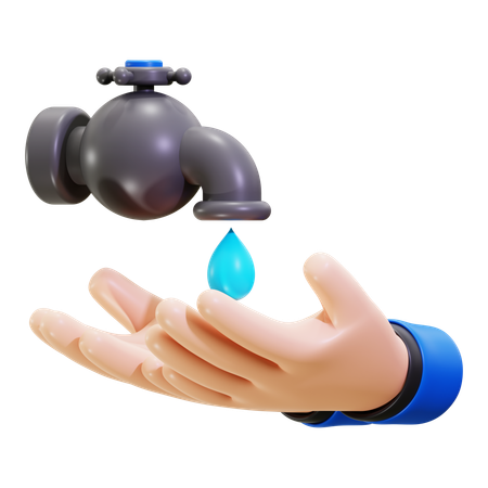 手を洗う  3D Icon