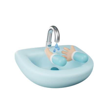 Washing Hand  3D Icon