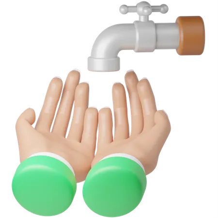 Washing Hand  3D Icon