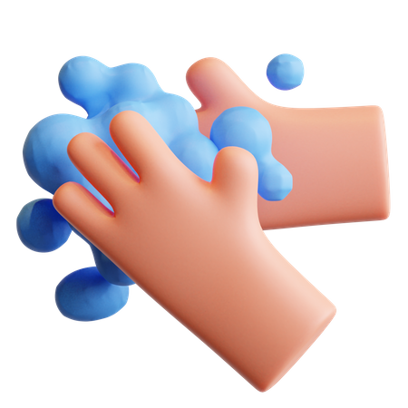 Washing Hand  3D Illustration