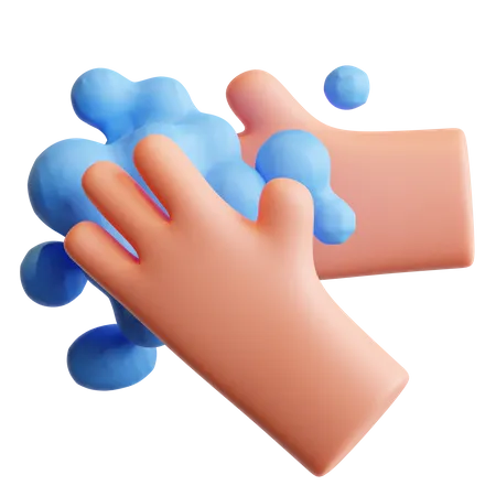 Washing Hand  3D Illustration