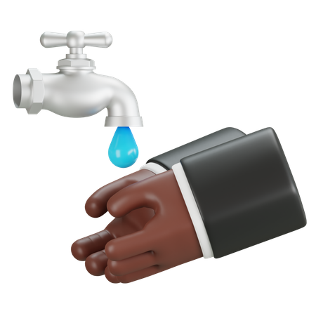 Washing Hand Gesture  3D Icon