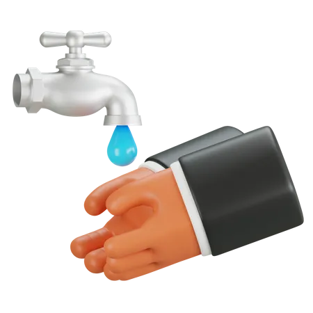 Washing Hand Gesture  3D Icon