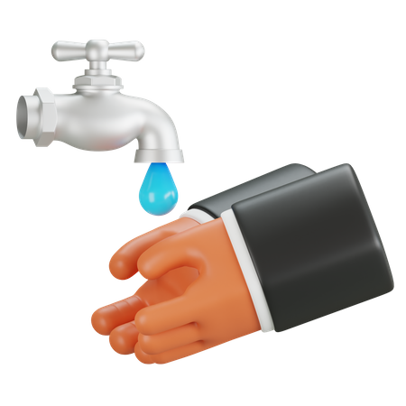 Washing Hand Gesture  3D Icon