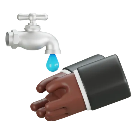 Washing Hand Gesture  3D Icon