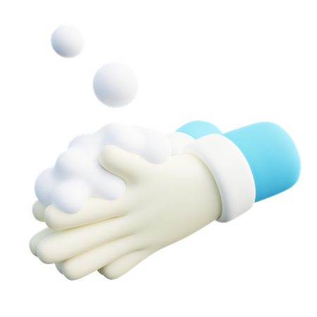 Washing Hand With Soap  3D Icon