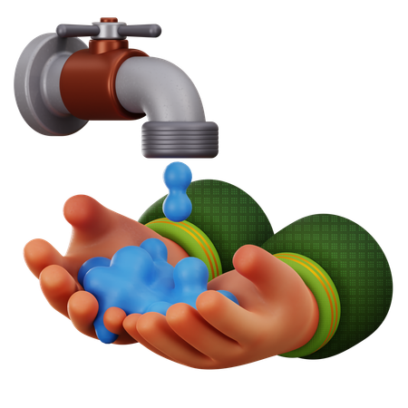 WASHING HANDS  3D Icon