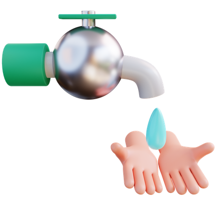Washing Hands  3D Icon