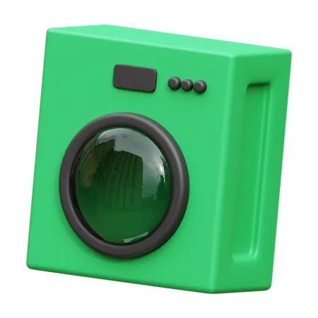 Washing Machine 3 D Render Icon Illustration 3D Icon