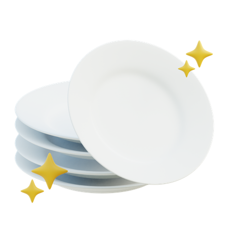 Washing Plate  3D Icon