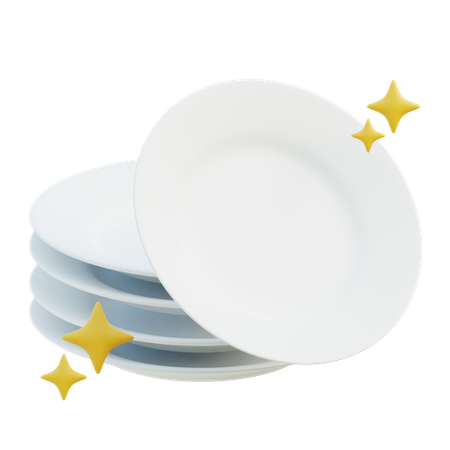 Washing Plate  3D Icon