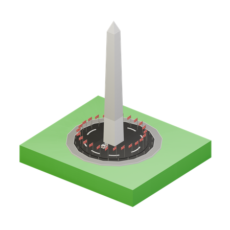 Washington Monument  3D Icon