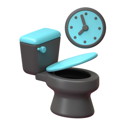 Washroom Time  3D Icon