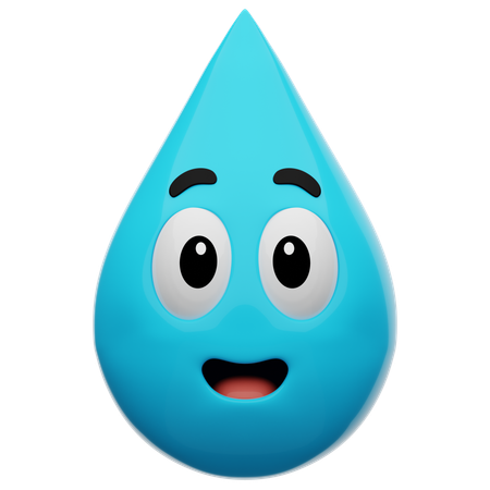 Wasser-Emoji  3D Icon