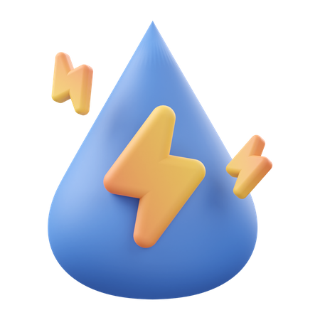 Wasserenergie  3D Icon