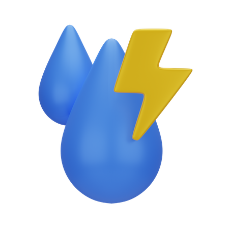 Wasserenergie  3D Icon