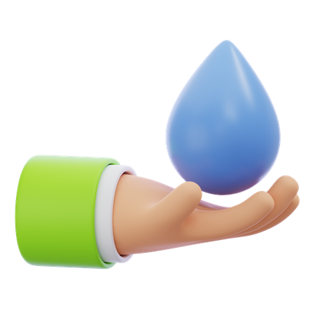 Wasser sparen  3D Icon