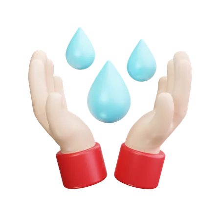 Wasser sparen  3D Icon