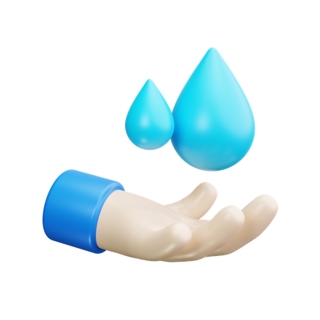 Wasser sparen  3D Icon