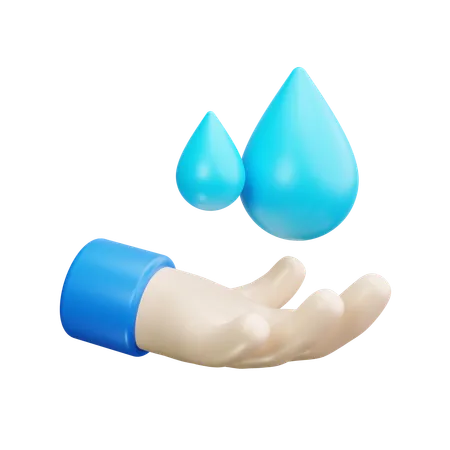 Wasser sparen  3D Icon