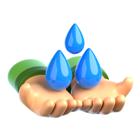 Wasser sparen  3D Icon